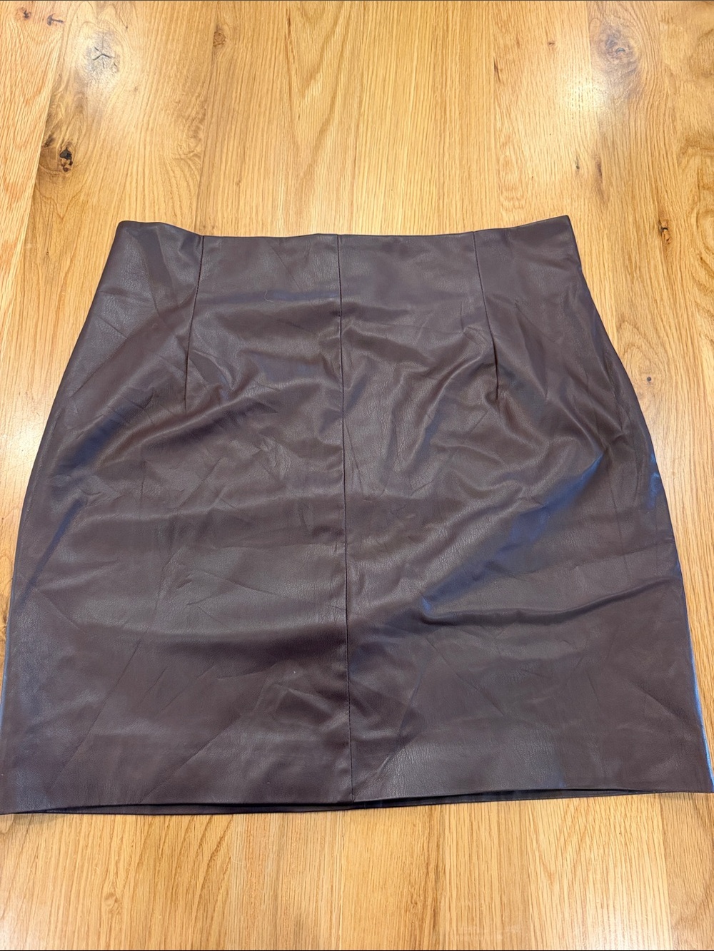 H&M Faux Leather Mini Skirt